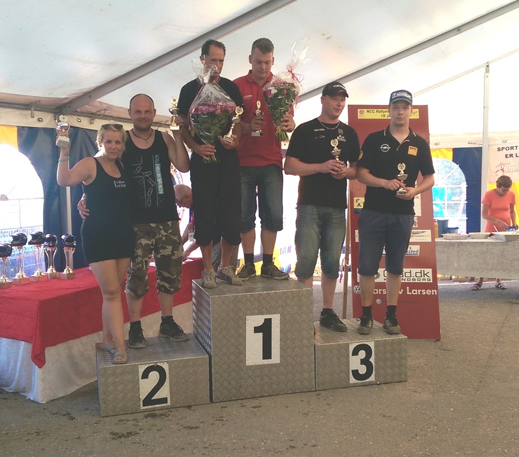 Simon Larsen og Bruno Hansen øverst på skamlen i 2014